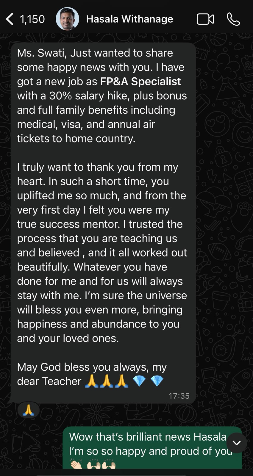 Testimonial screenshot 11